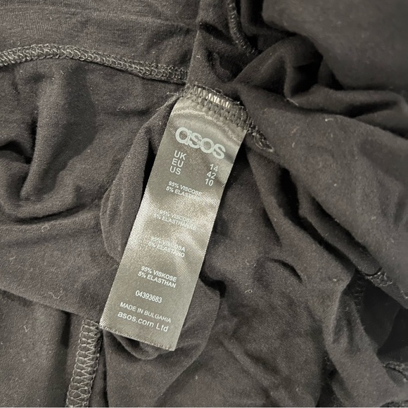 ASOS Black Long Sleeve Shift Dress - Picture 5 of 6